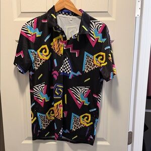 Colorful Geometric Men's Shirt